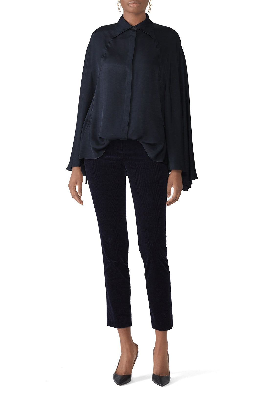 Dark Blue Oversized Top by Nina Ricci 0