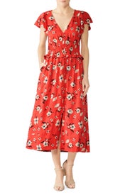Daniella Floral Smocked Dress by Rebecca Taylor NYC