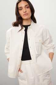 Canvas Overshirt Jacket by Silk Laundry