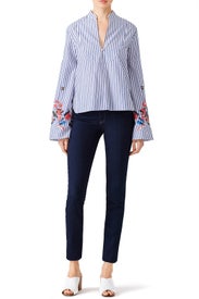 Striped Klara Top by Tanya Taylor