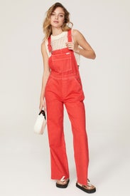 Red Flare Overalls by WRANGLER