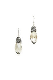 Sparkling Smoky Crystal Earrings by Elise M.