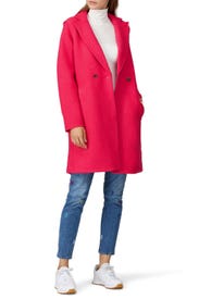 Bright Rose Daphne Topcoat by J.Crew