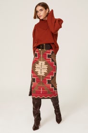 Southwestern Print Pencil Skirt by Lauren Ralph Lauren