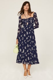 Pansy Midi Dress by Self-Portrait