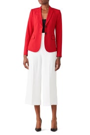 Red Carissa Blazer by Theory