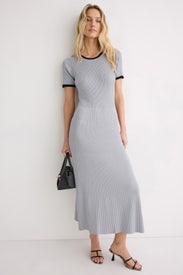 Keiko Crew Neck Dress by Alexia Admor