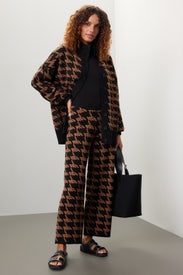 Houndstooth Wide Leg Pants by ASHLEY PARK x RTR