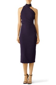 Aubergine Louise Dress by Cushnie