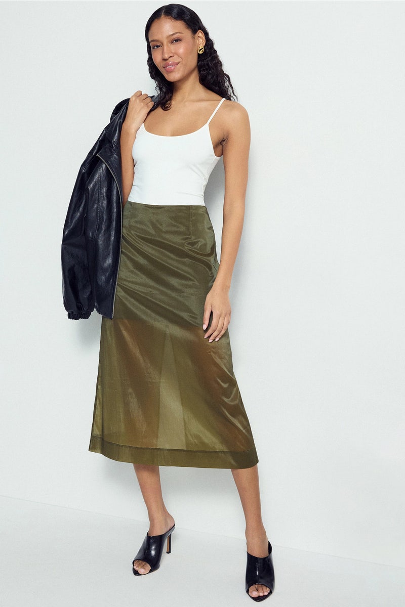Organza Midi Skirt by Rosetta Getty x RTR - Photo 0