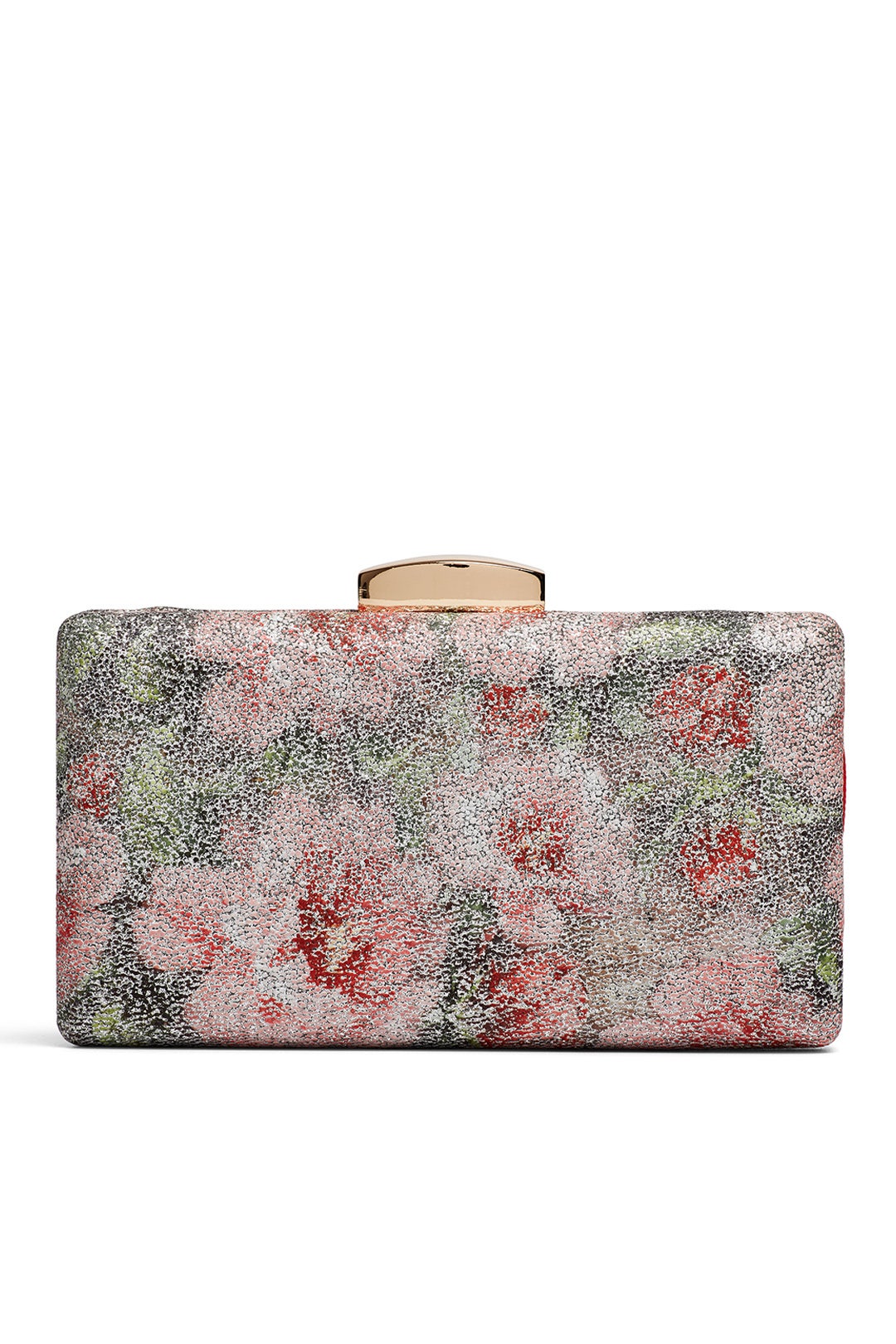 Pink Floral Box Clutch by Sondra Roberts