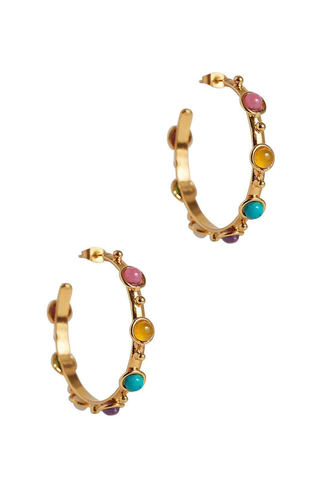 Multi Summer Petite Candy Hoops by Sylvia Toledano 1