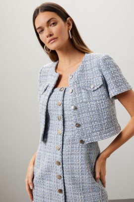 Short Sleeve Tweed Jacket by TOCCIN X RTR | Rent the Runway