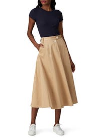 Crest Chino Skirt by Tommy Hilfiger