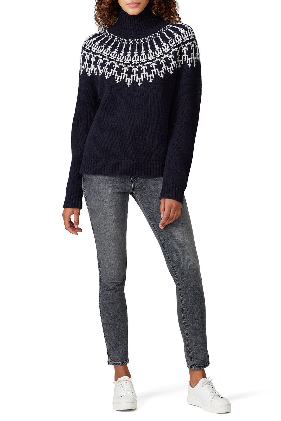 Navy Fair Isle Sweater by Tory Sport 0