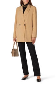 Beige Button Blazer by VERO MODA