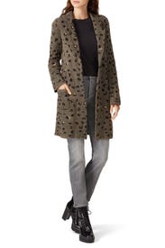 Leopard Sweater Coat by Aldomartins