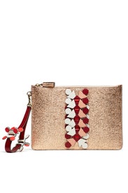 Metallic Prism Large Pouch Clutch by Anya Hindmarch