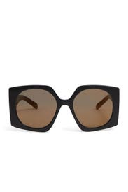 Black Square Frame Sunglasses by Courréges