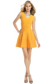 Amber Orange Flippy Dress by Issa