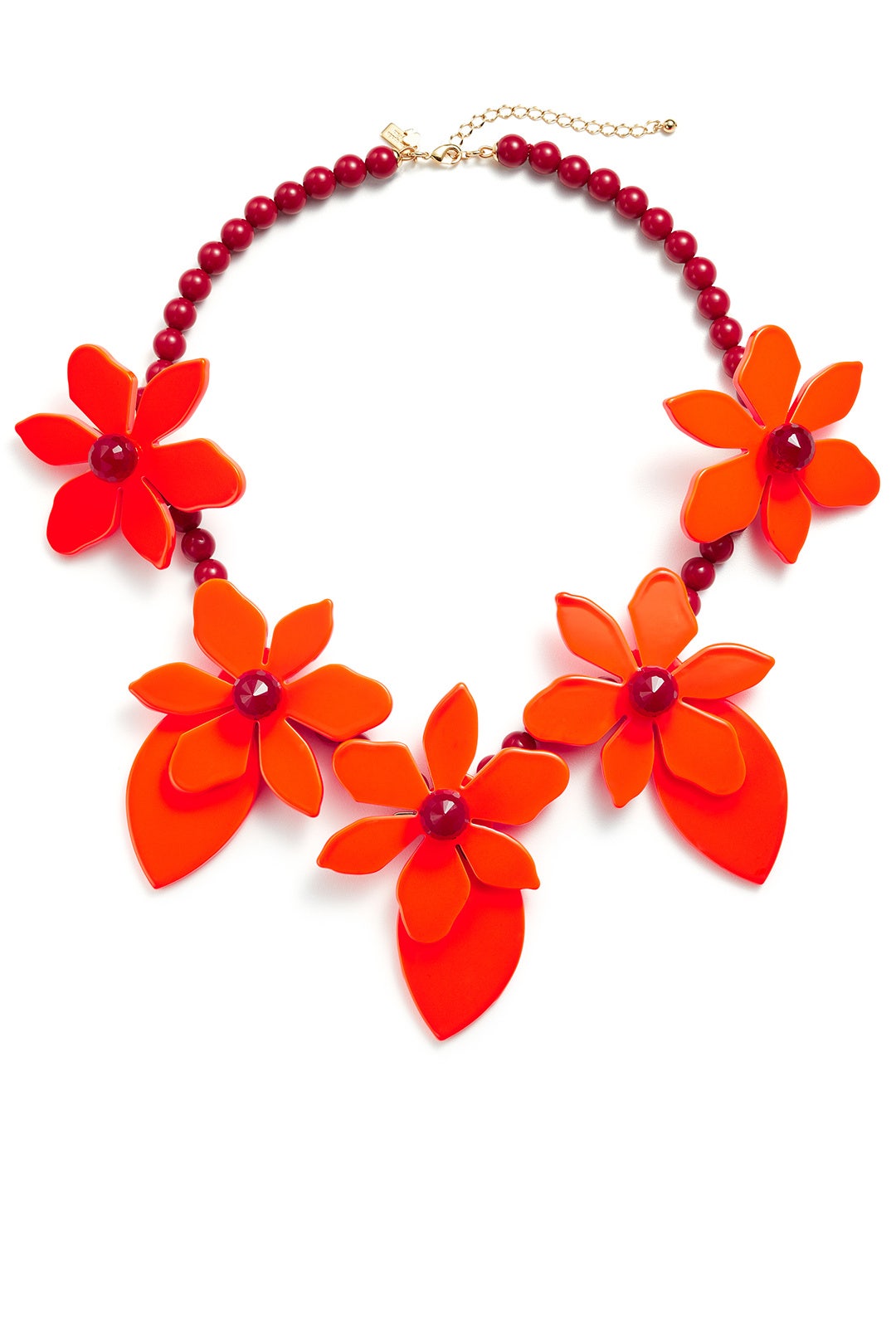 Red Lovely Lilies Statement Necklace by kate spade new york accessories