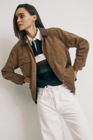 Dark Brown Barn Jacket by Marine Layer