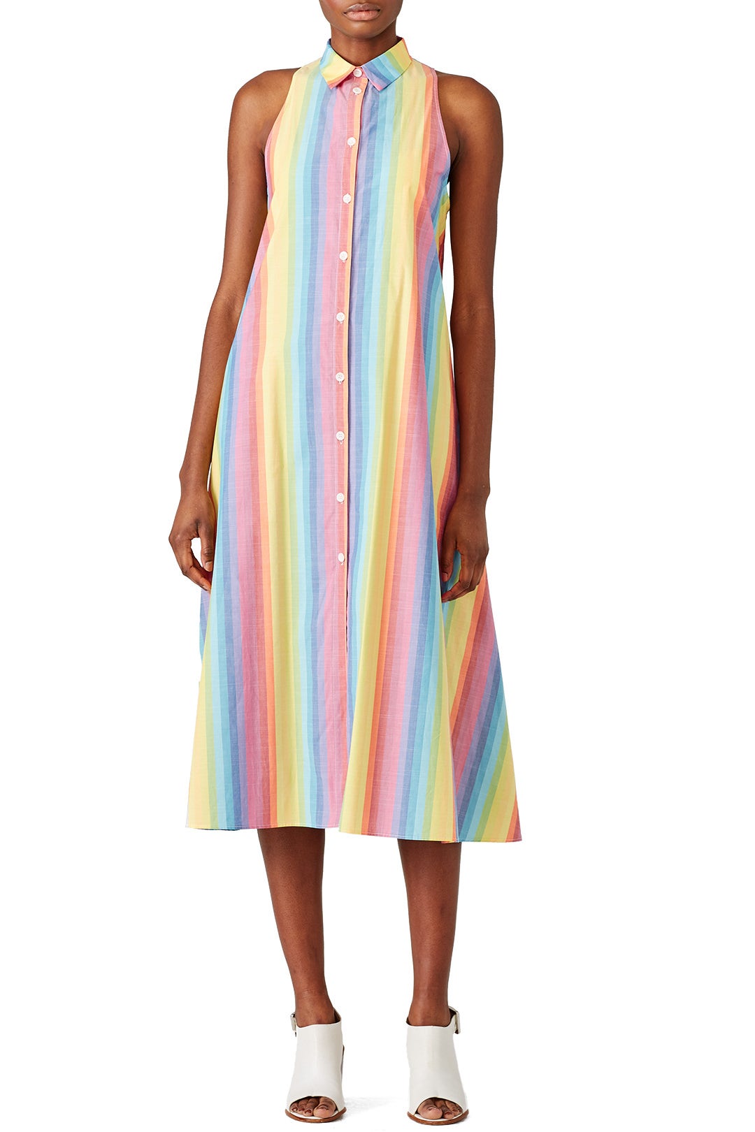Multi Stripe Shirtdress by MDS Stripes 0