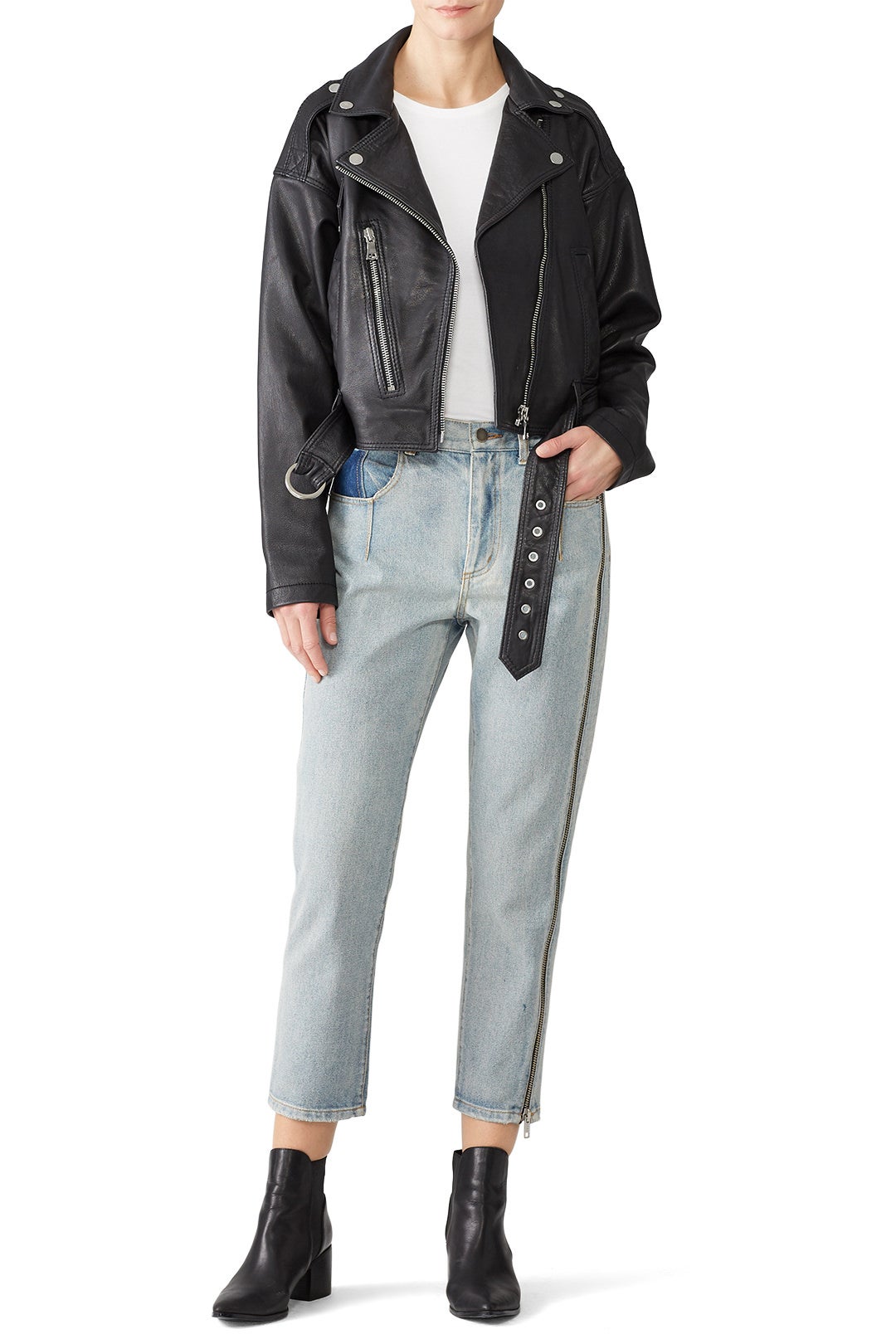 Corrigan Leather Jacket by Marissa Webb 0