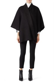 Black Emmylou Sweater Coat by Trina Turk