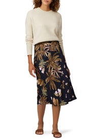 Mixed Tropical Garden Skirt by VINCE.