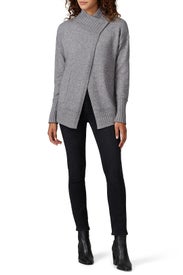 Rib Trim Coatigan Jacket by White + Warren