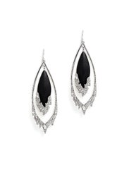 Black Fragmented Orbital Earrings by Alexis Bittar