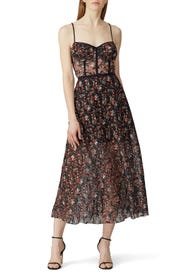 Eden Bustier Midi Dress by Allen Schwartz