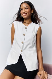 Vest With Pockets by Ellen Tracy