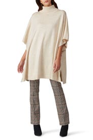 Beige Knit Poncho by Great Jones