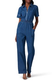 Charlie Fashion Denim Jumpsuit by KENDALL + KYLIE