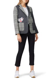 Patched Plaid Blazer by Mira Mikati