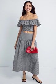 Off The Shoulder Smocked Top by Ronny Kobo x RTR