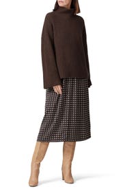 Brown Oversized Bell Sleeve Sweater by Sweet Baby Jamie