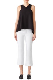 Structured Black Top by Tibi