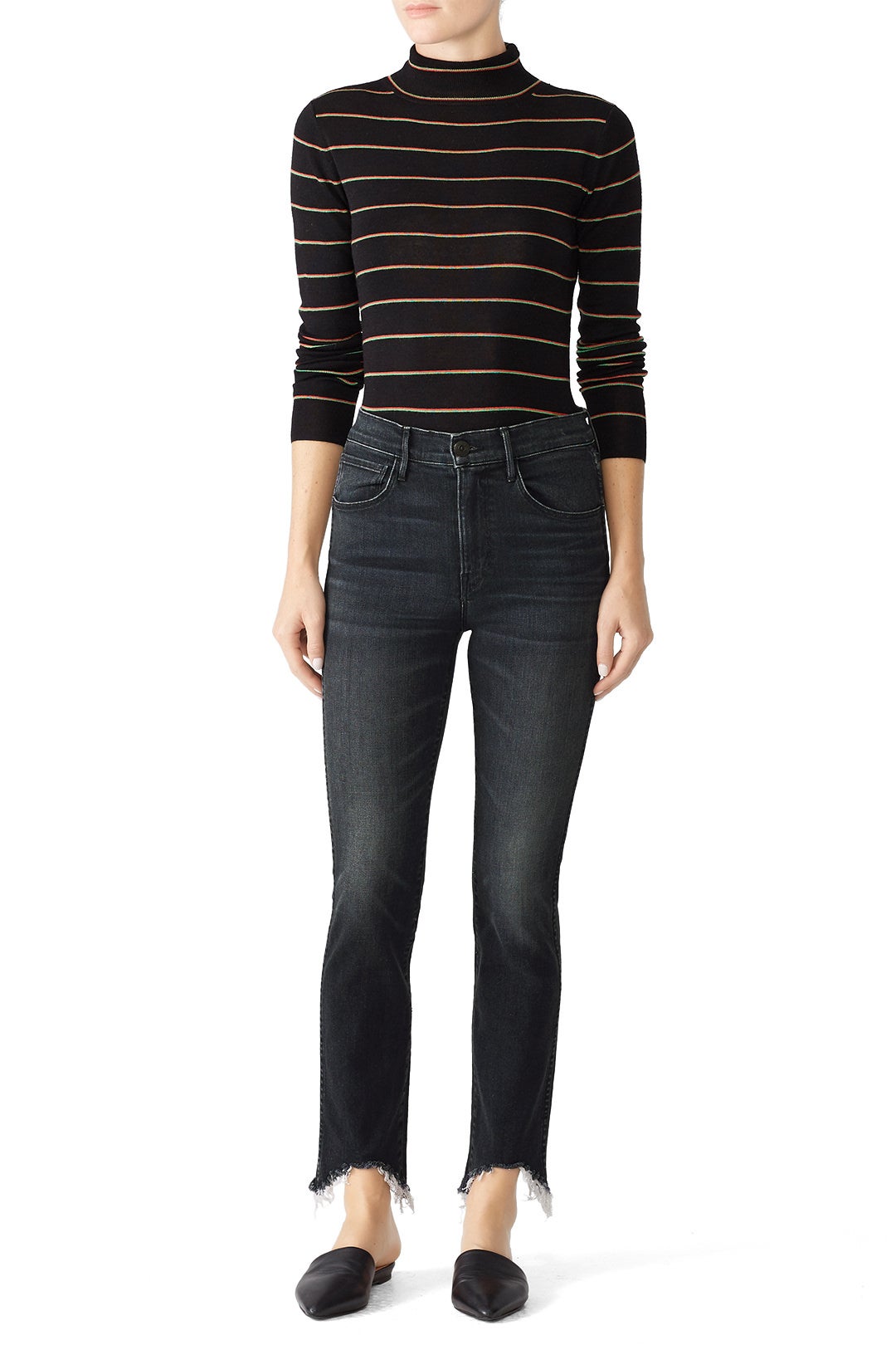 W3 Straight Authentic Crop Jeans by 3x1 0