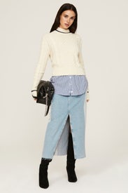 Fritz Mixed Media Sweater by Veronica Beard