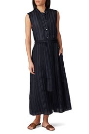 Drapey Stripe Shirtdress by VINCE.