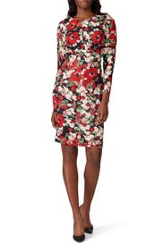 Dolman Sleeve Floral Sheath by Alexia Admor