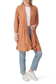 Ellen Waterfall Ribbed Cardi by B Collection by Bobeau