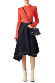 Coral Fitted Sweater by Derek Lam 10 Crosby