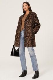 Leopard Print Coat by 7 For All Mankind