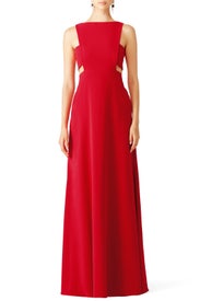 Cherry Cut Out Gown by Jill Jill Stuart