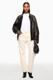 Ecru Straight Leg Jeans by Levi's