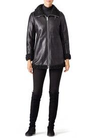 Black Jules Coat by Marc New York